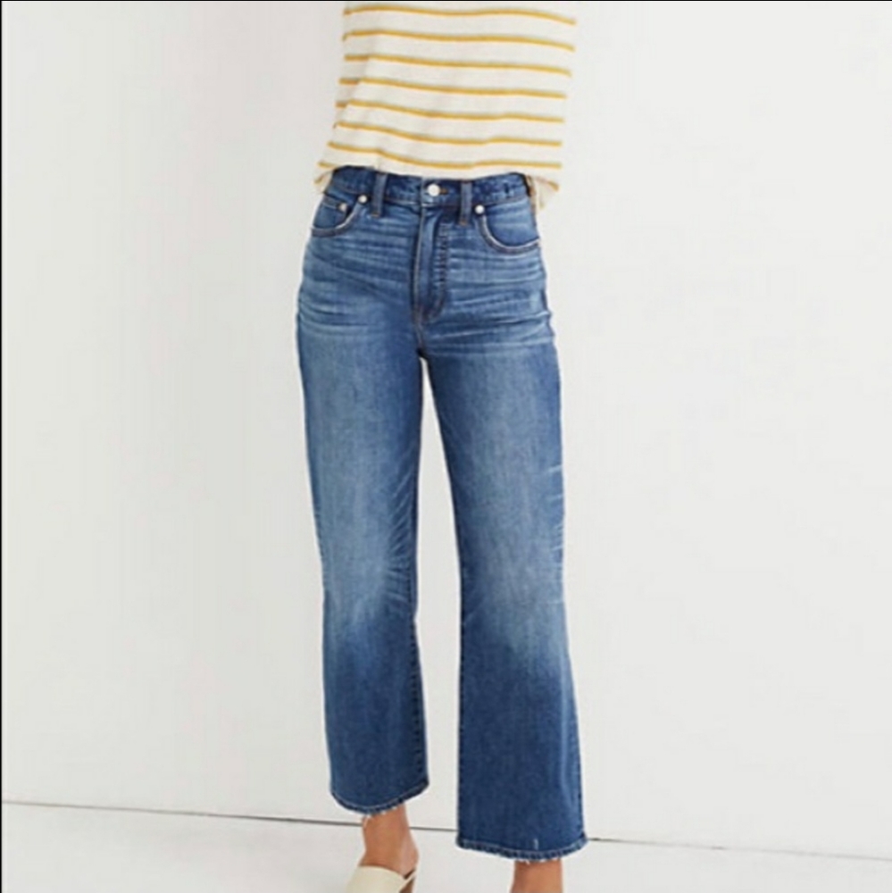 MADEWELL wide leg crop jeans